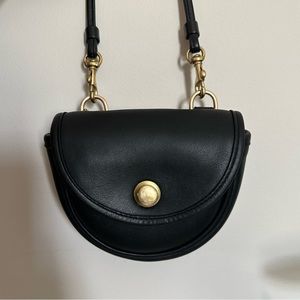 Vintage Coach convertible belt bag (#9826) black